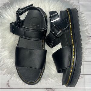 Womens Dr. Martens Voss Platform Sandal - Black